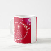 Ich wünschte, du wärst froh Weihnachten Roter Kaff Kaffeetasse (Vorderseite Links)