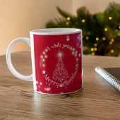 Ich wünschte, du wärst froh Weihnachten Roter Kaff Kaffeetasse