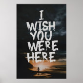 Ich wünschte, du wärst hier poster (Vorne)