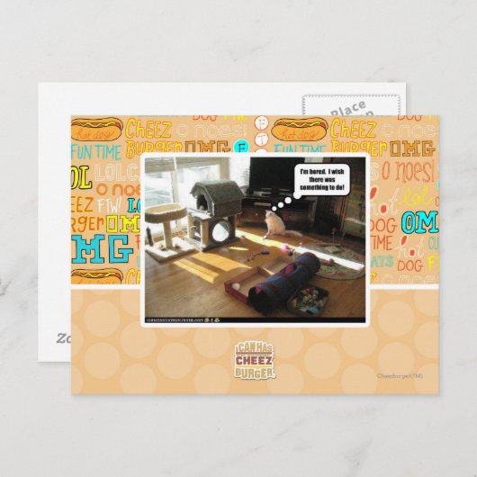 Ich wünschte, es gäbe etwas zu tun postkarte (Vorne/Hinten)