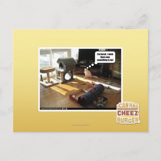 Ich wünschte, es gäbe etwas zu tun postkarte (Vorderseite)