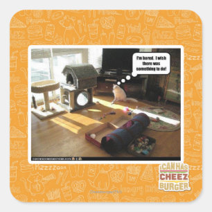 Ich wünschte, es gäbe etwas zu tun quadratischer aufkleber