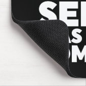 Ich wünschte, gesunder Menschenverstand wäre häufi Mousepad (Ecke)