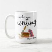 Ich wünschte, ich hätte gerade geschrieben kaffeetasse (Links)