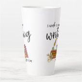 Ich wünschte, ich hätte gerade geschrieben milchtasse (Vorderseite)