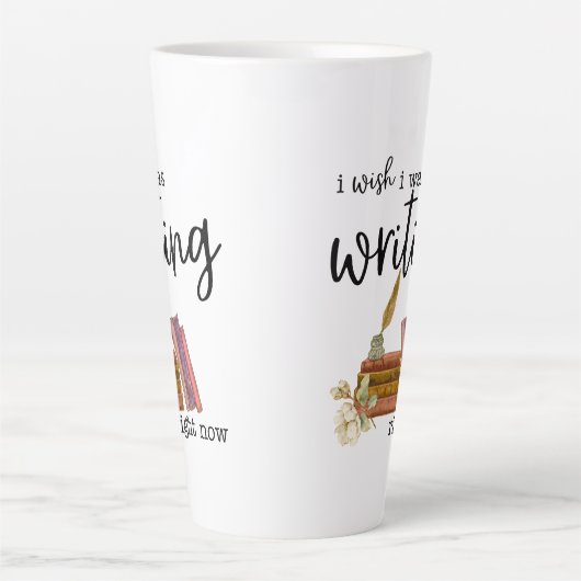 Ich wünschte, ich hätte gerade geschrieben milchtasse (Vorderseite)