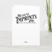 Ich wünschte, ich könnte dort sein an deinem Gebur Karte (Rückseite)