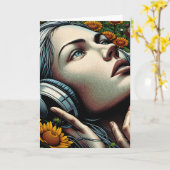 Ich wünschte, ich könnte dort sein an deinem Gebur Karte (Gelbe Blume)