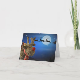 Ich wünschte, ich könnte fliegen. Weihnachtskarte Karte