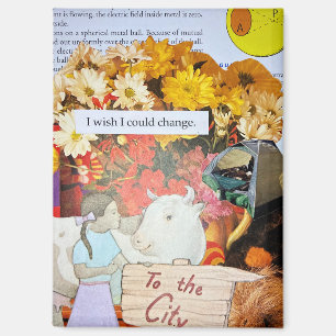 Ich wünschte, ich könnte zum Zelten in die Stadt z Magnet