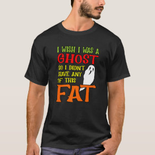 Ich wünschte, ich wäre ein Geist Halloween Pumpkin T-Shirt