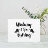 Ich wünschte, ich wäre ein lustiges Zitat Einladung (Stehend Vorderseite)