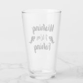 Ich wünschte, ich wäre ein lustiges Zitat Glas (Rückseite)