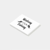 Ich wünschte, ich wäre ein lustiges Zitat Post-it Klebezettel (angewinkelt)