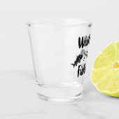 Ich wünschte, ich wäre ein lustiges Zitat Schnapsglas (Links)