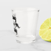 Ich wünschte, ich wäre ein lustiges Zitat Schnapsglas (Rechts)