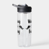 Ich wünschte, ich wäre ein lustiges Zitat Trinkflasche (Rechts)