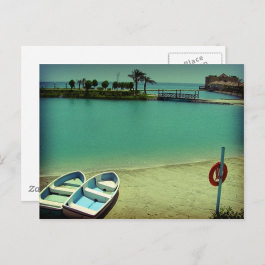 Ich wünschte, ich wäre hier, Bahrain Al Dana Resor Postkarte (Vorne/Hinten)