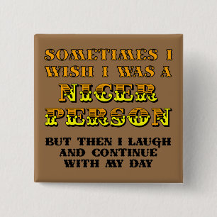 Ich wünschte, ich wäre nackter Funny Button Abzeic