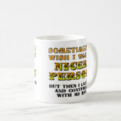 Ich wünschte, ich wäre nackter Funny Mug oder Reis Kaffeetasse (VorderseiteRechts)