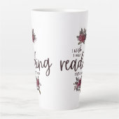 Ich wünschte, ich würde gerade lesen (mit Rose) Milchtasse (Vorderseite)