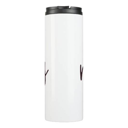 Ich wünschte, ich würde gerade lesen (mit Rose) Thermosbecher (Rückseite)