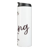 Ich wünschte, ich würde gerade lesen (mit Rose) Thermosbecher (Nach rechts gedreht)