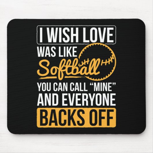 Ich wünschte, Liebe wäre wie Softll Softll Player Mousepad (Vorne)