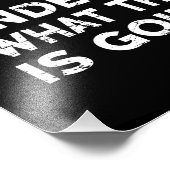 Ich wünschte, mein Leben hätte Hintergrundmusik -  Fotodruck (Ecke)