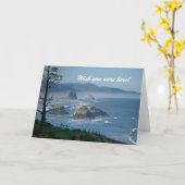 Ich wünschte, Sie wären hier! Karte (Gelbe Blume)