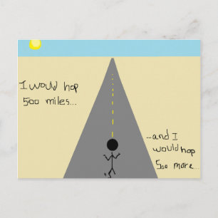 Ich würde 500 Meilen klettern.. Postkarte