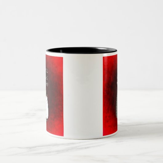 Ich würde alle 9 Leben mit deiner Kaffee-Tasse ver Zweifarbige Tasse (Mittel)