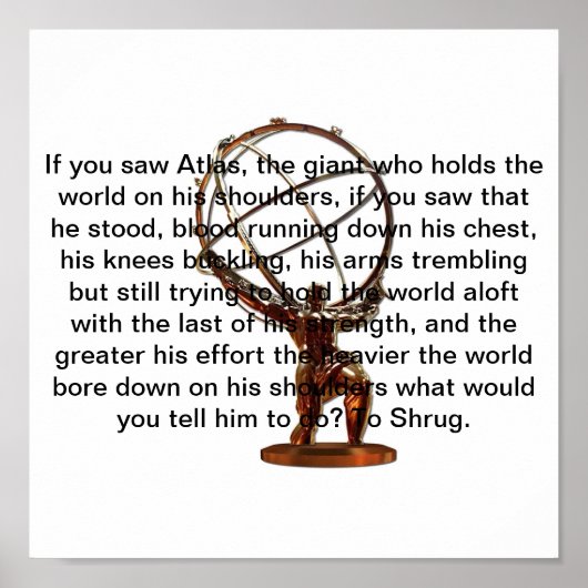 Ich würde Atlas sagen, sie sollen zucken. Poster (Vorne)