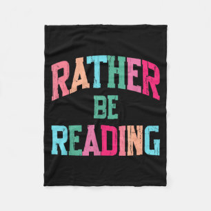 Ich würde Bücherliebhaber lustig Buch lesen lesen Fleecedecke