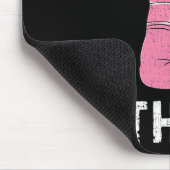 Ich würde das Boxen über rosa Handschuhe treffen T Mousepad (Ecke)
