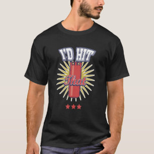 Ich würde das Boxer Boxsport Kick Boxer treffen T-Shirt