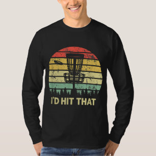 Ich würde das Disk Golf Retro Frisbee Funny Design T-Shirt
