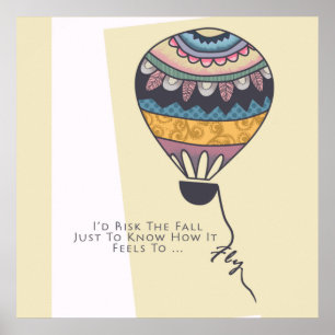 Ich würde das Fall-motivierend Zitat riskieren Poster