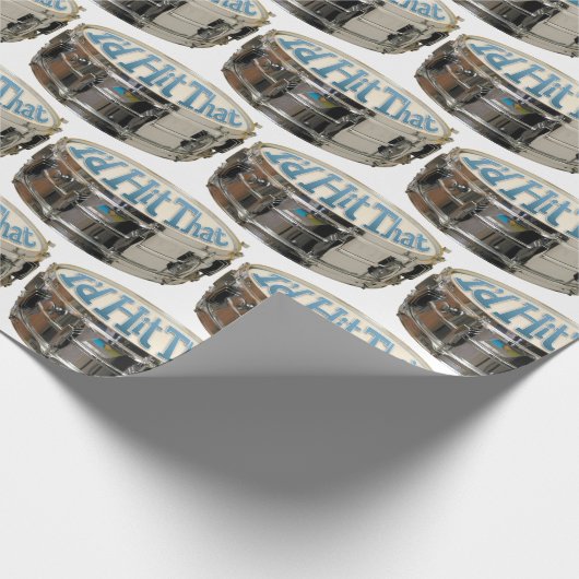 Ich würde das Fun Snare Drum Drummer Schlagzeug tr Geschenkpapier (Ecke)