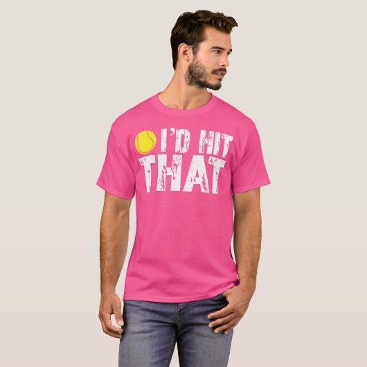 Ich würde das Funny Tennis Ball Tennis Player T-Sh T-Shirt (Vorne ganz)