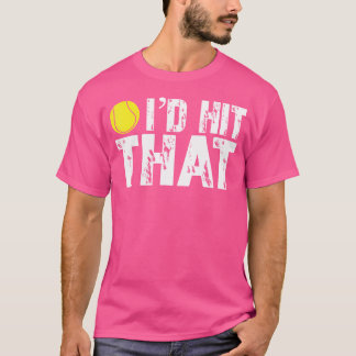Ich würde das Funny Tennis Ball Tennis Player T-Sh T-Shirt