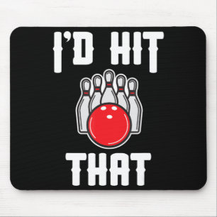 Ich würde das Geschenk des Bowler Fun Bowling Team Mousepad