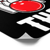 Ich würde das Geschenk des Bowler Fun Bowling Team Poster (Ecke)