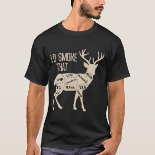 Ich würde das Hirsch-Grillen-Geschenk zu Weihnacht T-Shirt