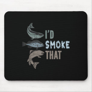 Ich würde das rauchen - Funny Fishing und Grillen  Mousepad