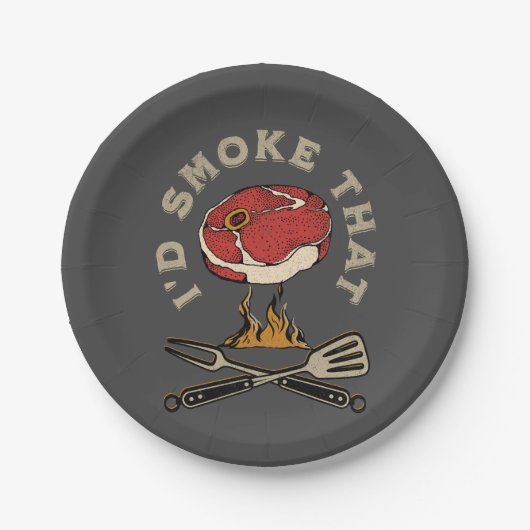 Ich würde das rauchen pappteller (Vorderseite)