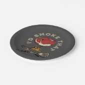 Ich würde das rauchen pappteller (Schrägansicht)