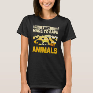 Ich wurde dazu gebracht, Tiere für Tiermissbrauch T-Shirt