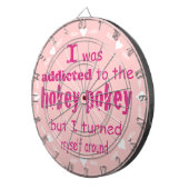 Ich wurde dem Hokey Pokey Typografy Zitat zugeschr Dartscheibe (Vorderseite rechts)