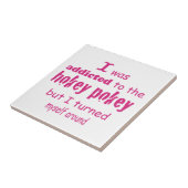 Ich wurde dem Hokey Pokey Typografy Zitat zugeschr Fliese (Seite)